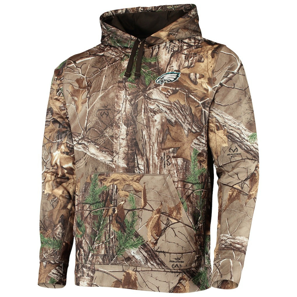 Philadelphia Eagles Dunbrooke Circle Champion Tech Fleece Pullover Hoodie Realtree Camo - NFL