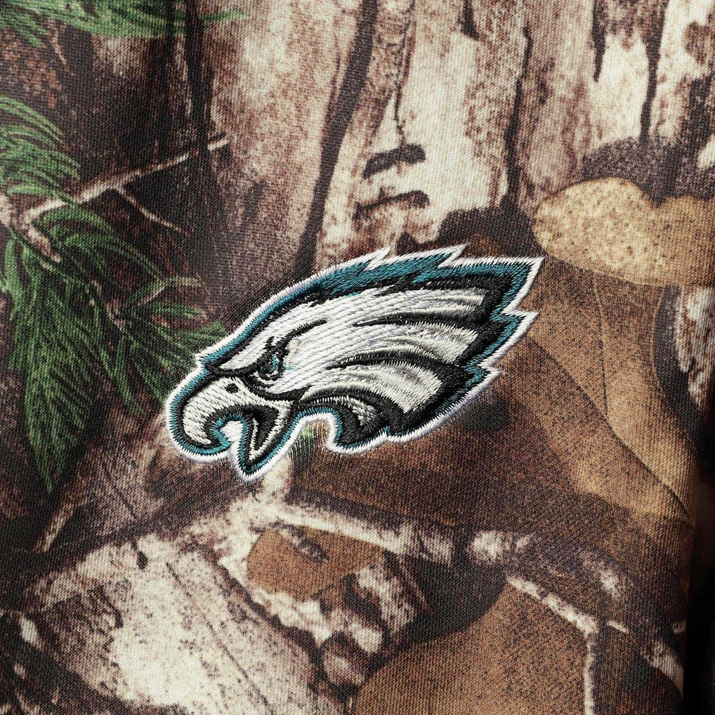 Philadelphia Eagles Dunbrooke Circle Champion Tech Fleece Pullover Hoodie Realtree Camo - NFL