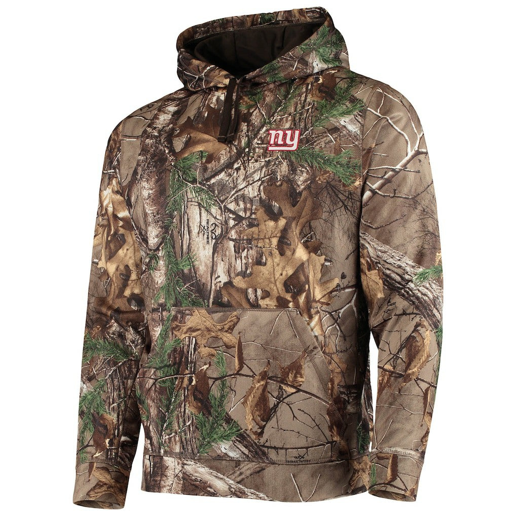 New York Giants Dunbrooke Circle Champion Tech Fleece Pullover Hoodie Realtree Camo - NFL