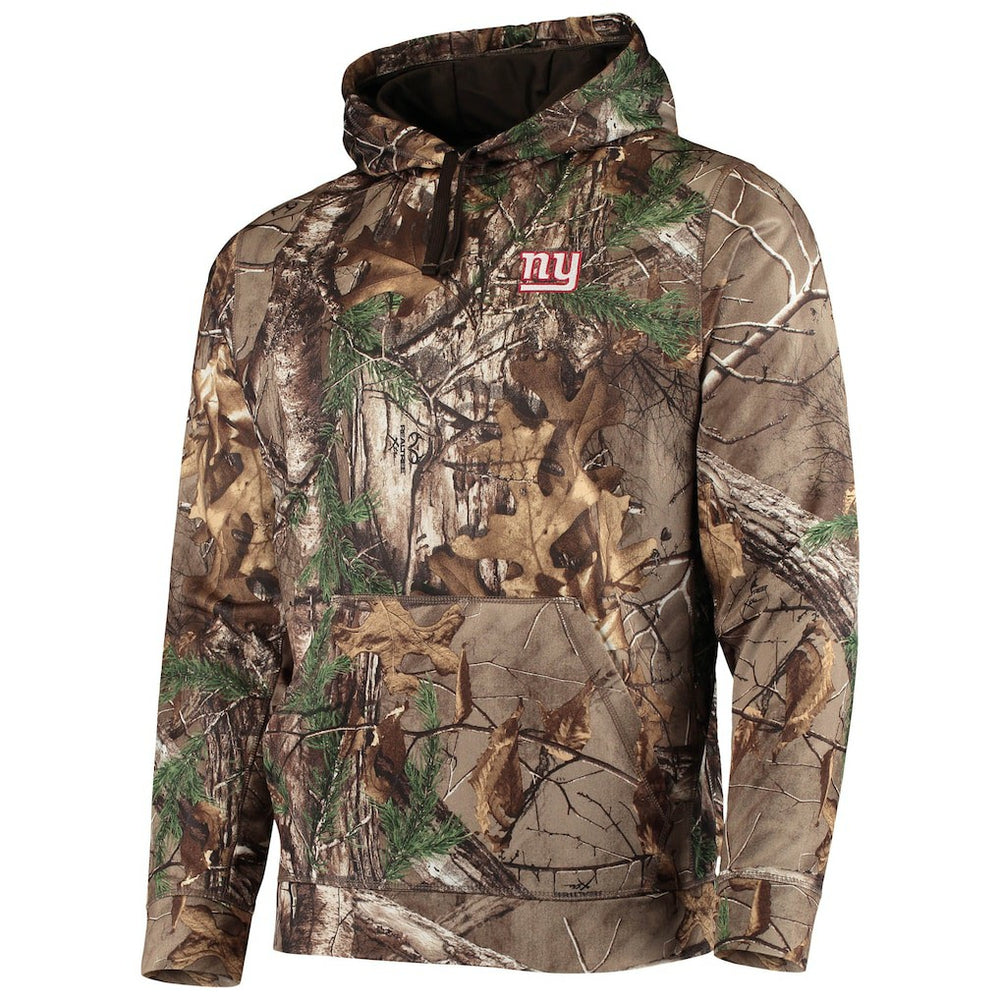 New York Giants Dunbrooke Circle Champion Tech Fleece Pullover Hoodie Realtree Camo - NFL