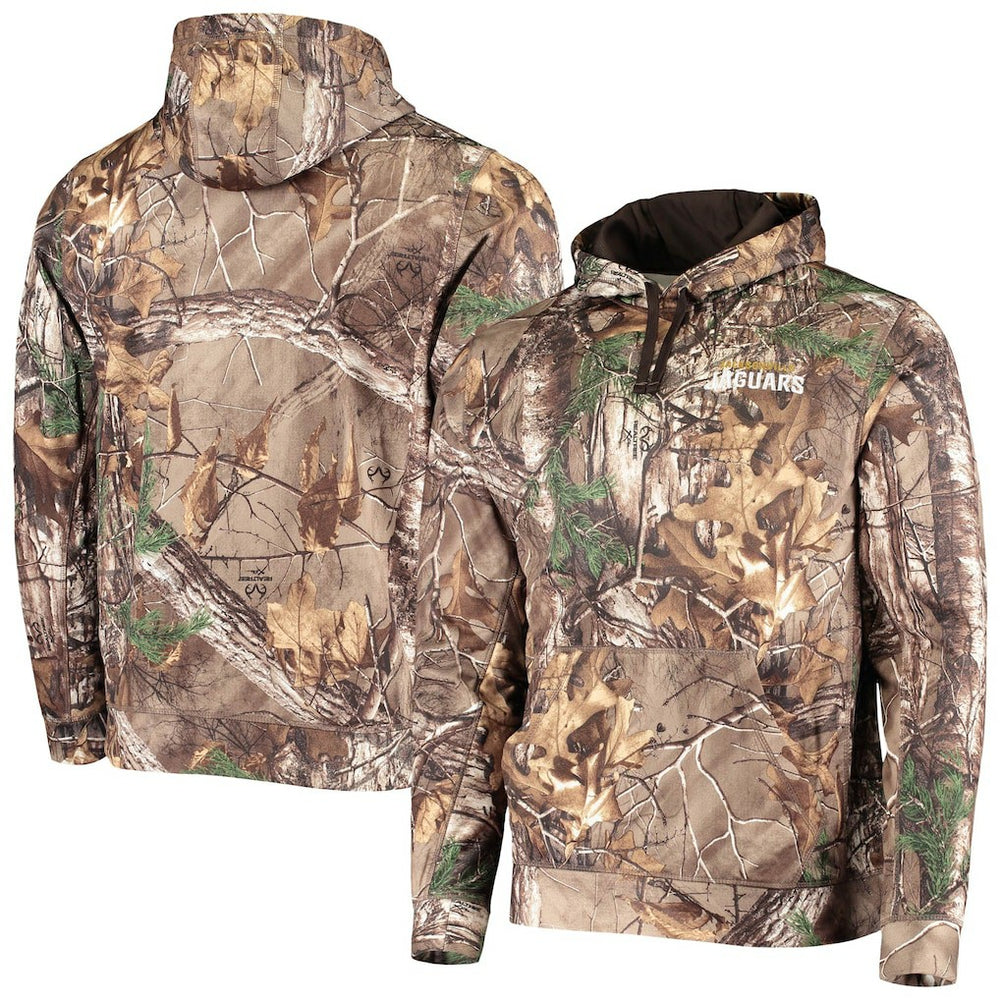 Jacksonville Jaguars Dunbrooke Circle Champion Tech Fleece Pullover Hoodie Realtree Camo - NFL