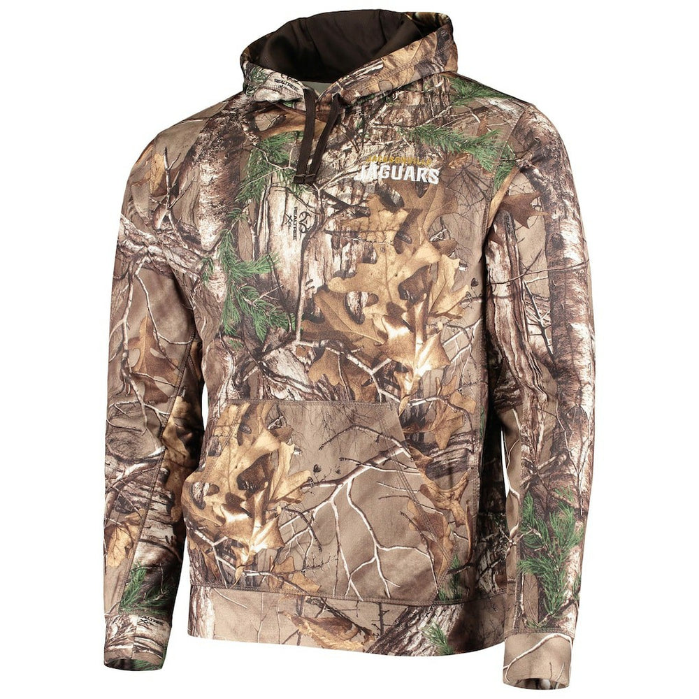 Jacksonville Jaguars Dunbrooke Circle Champion Tech Fleece Pullover Hoodie Realtree Camo - NFL