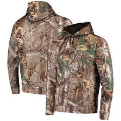 Los Angeles Chargers Dunbrooke Circle Champion Tech Fleece Pullover Hoodie Realtree Camo - NFL
