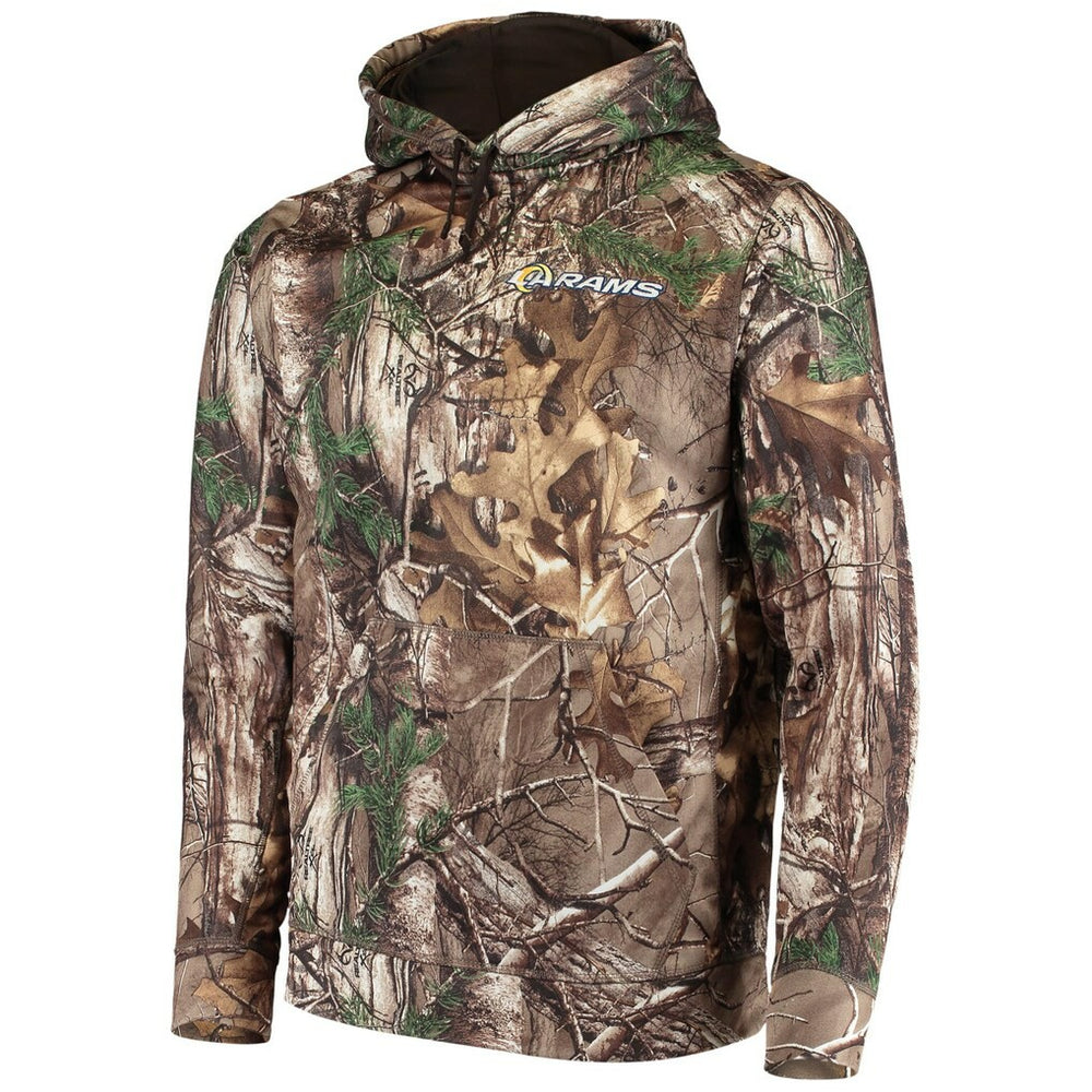 Los Angeles Rams Dunbrooke Circle Champion Tech Fleece Pullover Hoodie Realtree Camo - NFL