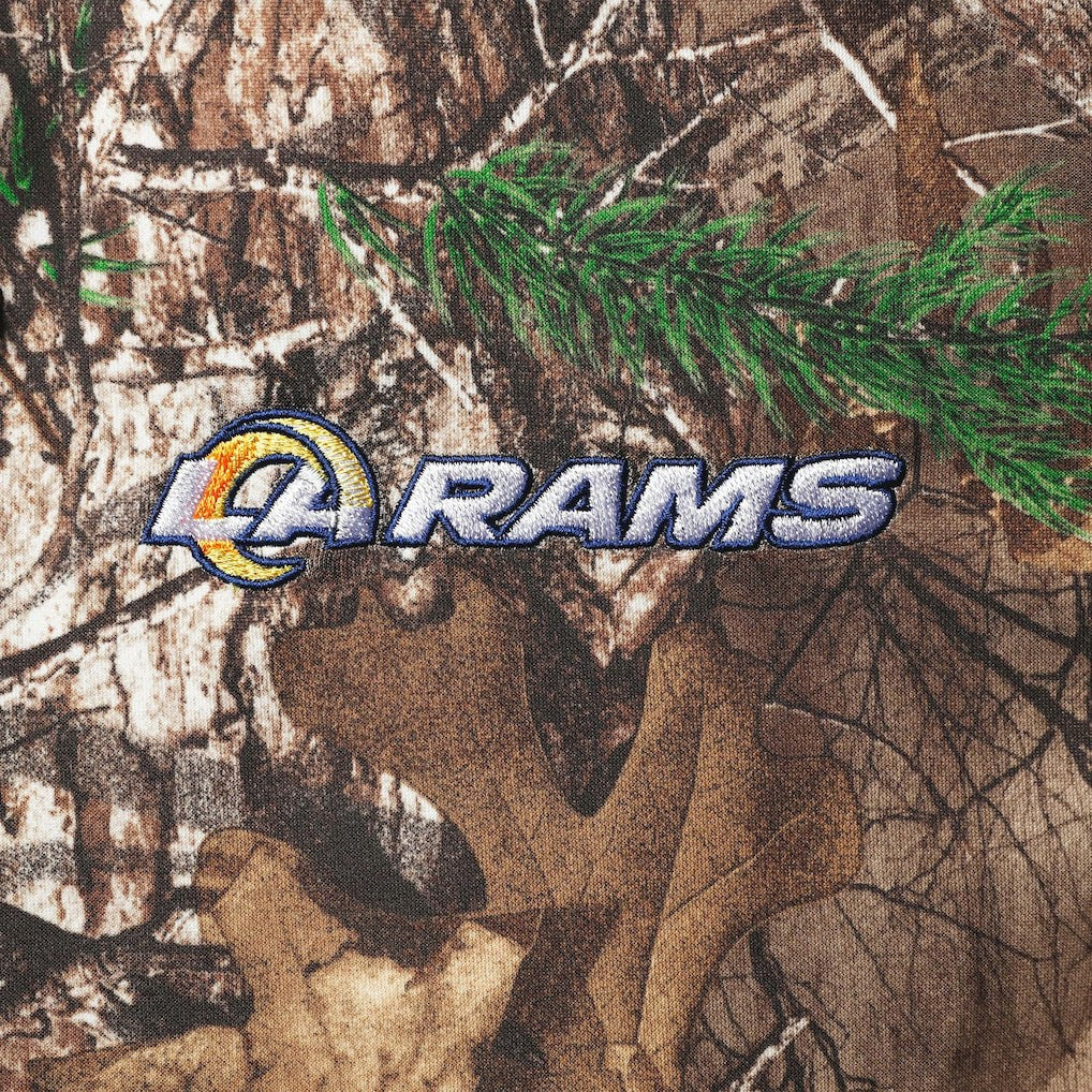 Los Angeles Rams Dunbrooke Circle Champion Tech Fleece Pullover Hoodie Realtree Camo - NFL