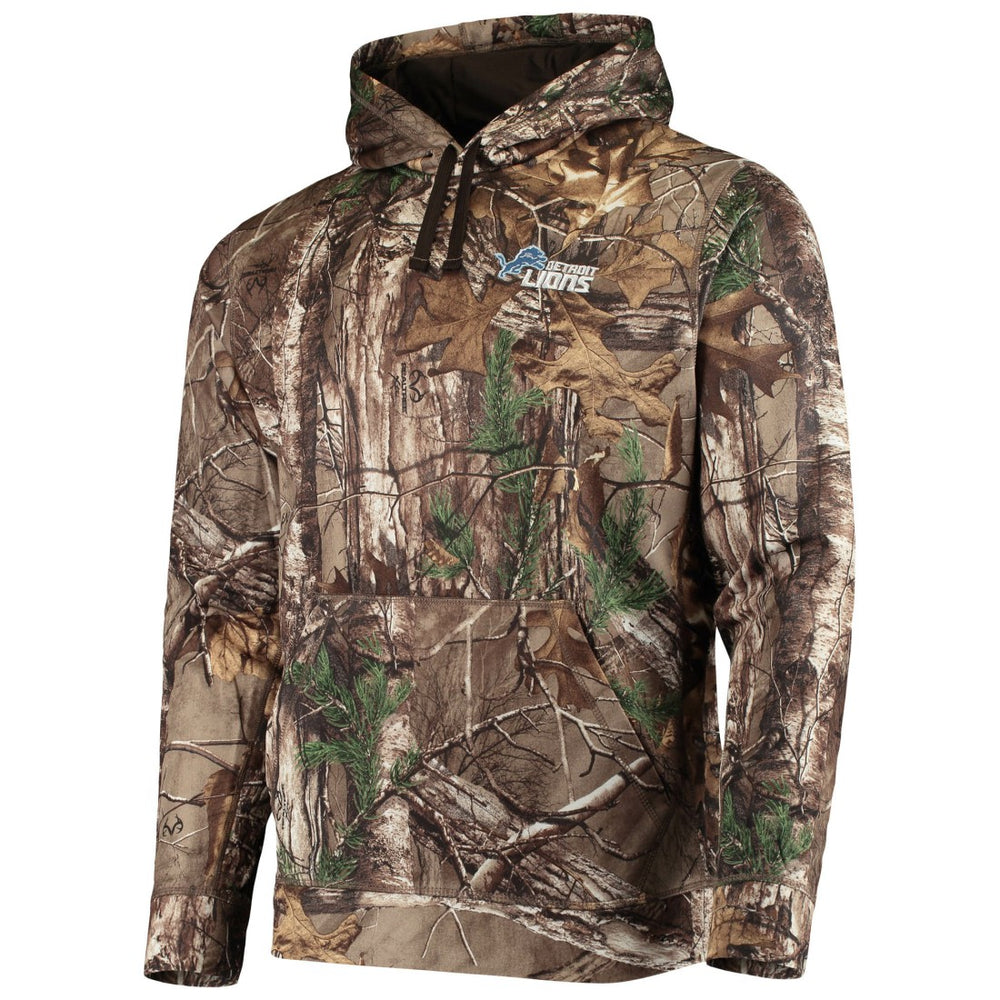 Detroit Lions Dunbrooke Circle Champion Tech Fleece Pullover Hoodie Realtree Camo - NFL