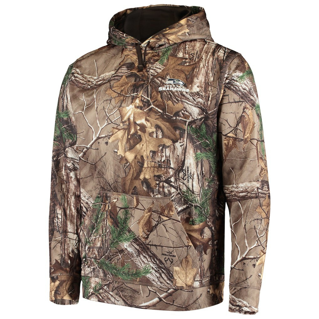 Seattle Seahawks Dunbrooke Circle Champion Tech Fleece Pullover Hoodie Realtree Camo - NFL