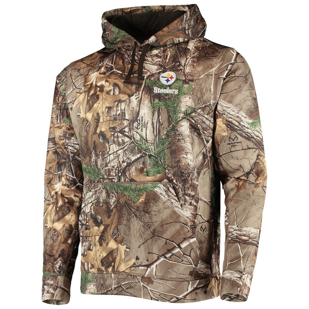 Pittsburgh Steelers Dunbrooke Circle Champion Tech Fleece Pullover Hoodie Realtree Camo - NFL