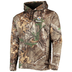 Pittsburgh Steelers Dunbrooke Circle Champion Tech Fleece Pullover Hoodie Realtree Camo - NFL