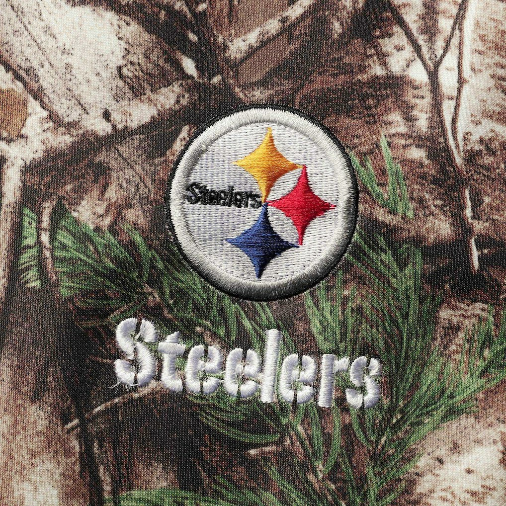 Pittsburgh Steelers Dunbrooke Circle Champion Tech Fleece Pullover Hoodie Realtree Camo - NFL