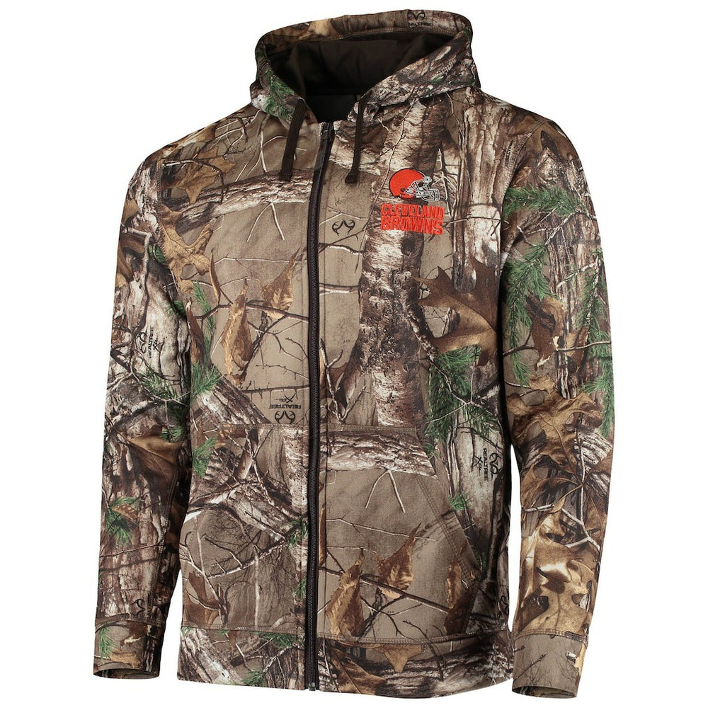 Cleveland Browns Dunbrooke Trophy Tech Fleece Full-Zip Hoodie Realtree Camo - NFL