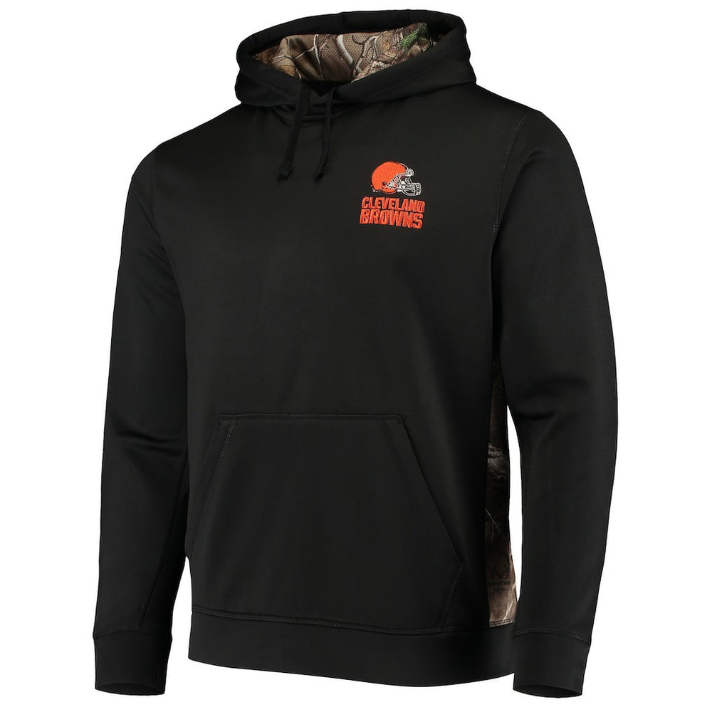 Cleveland Browns Dunbrooke Logo Ranger Pullover Hoodie Black/Realtree Camo - NFL