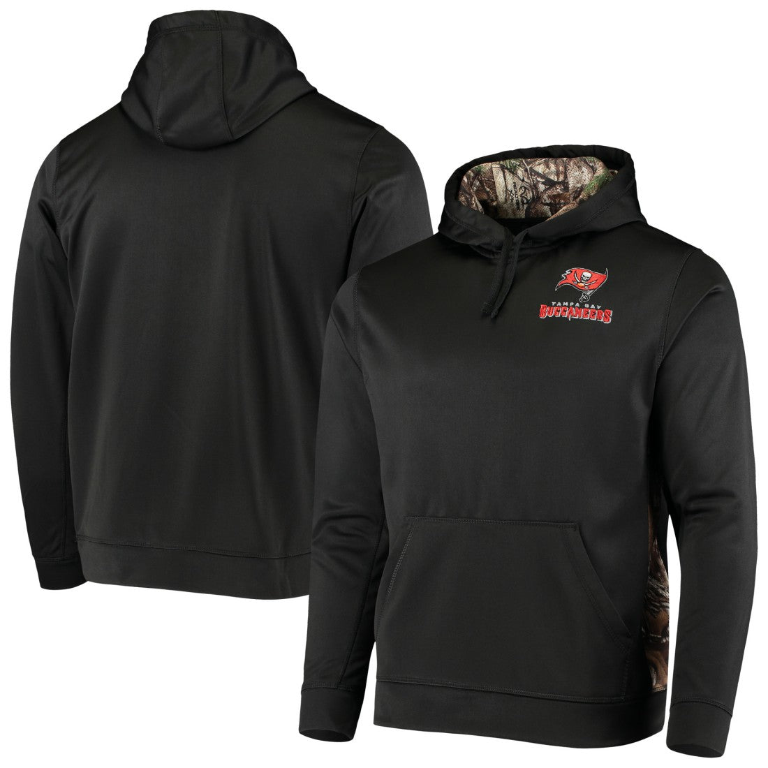 Tampa Bay Buccaneers Dunbrooke Logo Ranger Pullover Hoodie Black/Realtree Camo - NFL