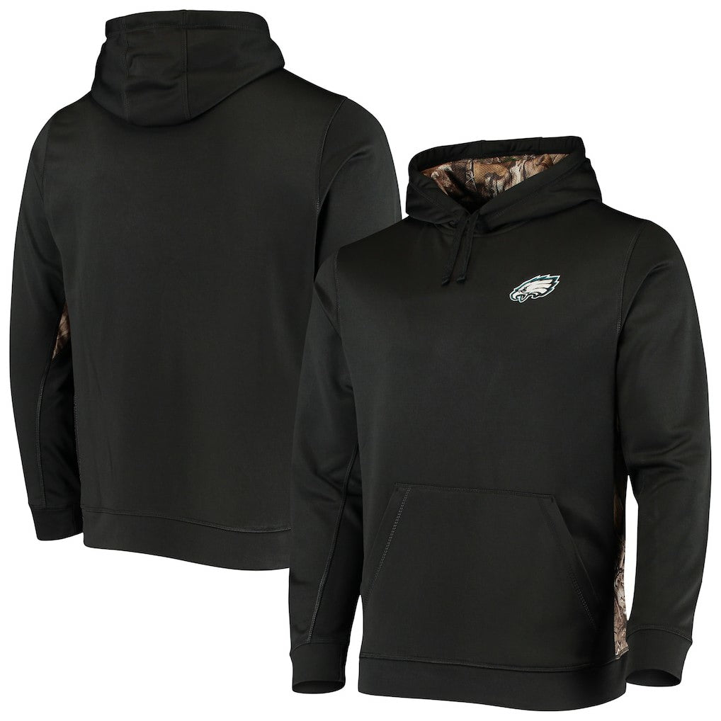 Philadelphia Eagles Dunbrooke Logo Ranger Pullover Hoodie Black/Realtree Camo - NFL
