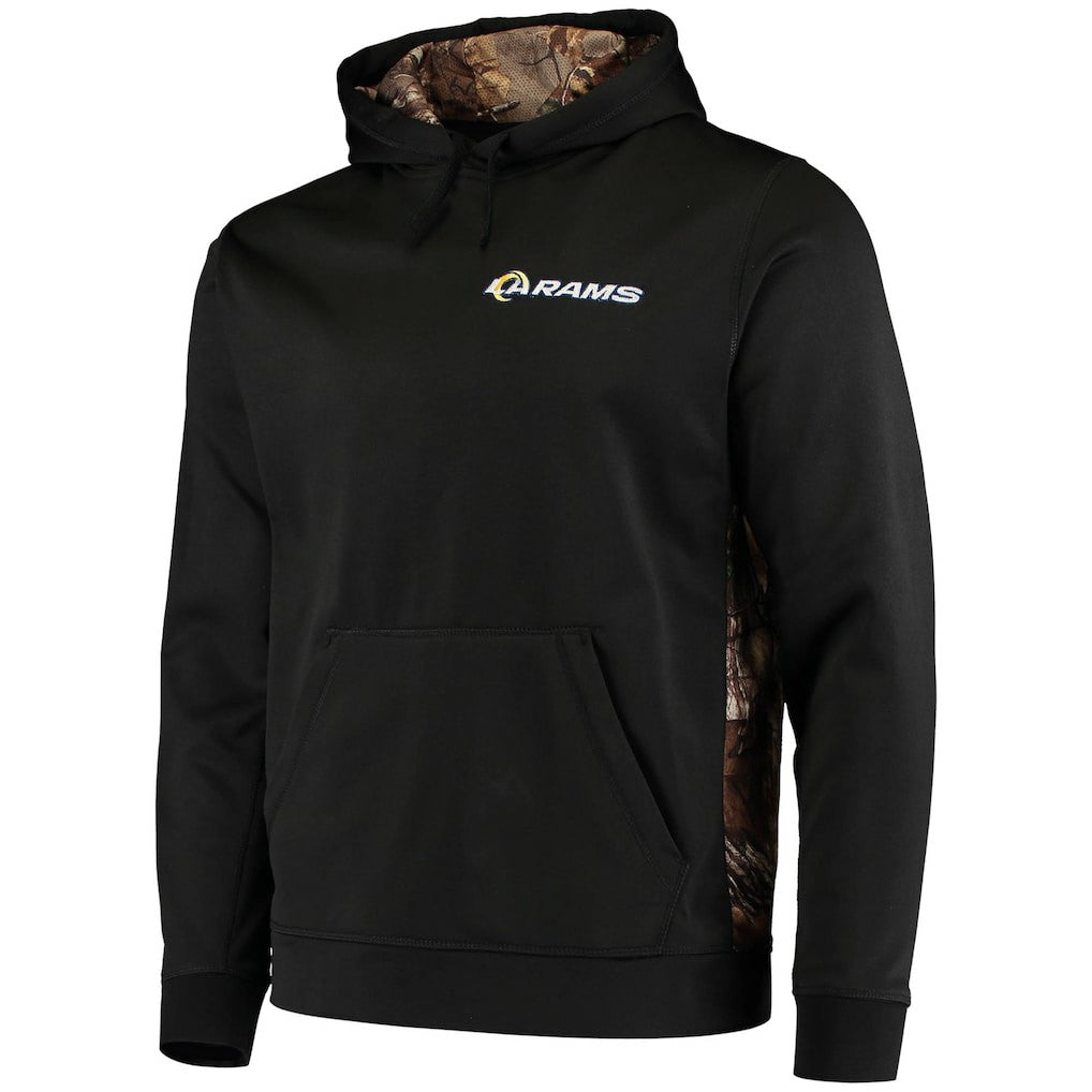Los Angeles Rams Dunbrooke Logo Ranger Pullover Hoodie Black/Realtree Camo - NFL