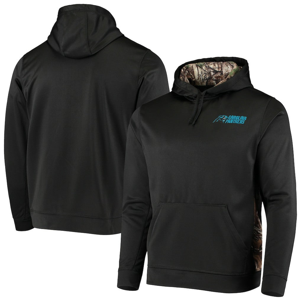 Carolina Panthers Dunbrooke Logo Ranger Pullover Hoodie Black/Realtree Camo - NFL