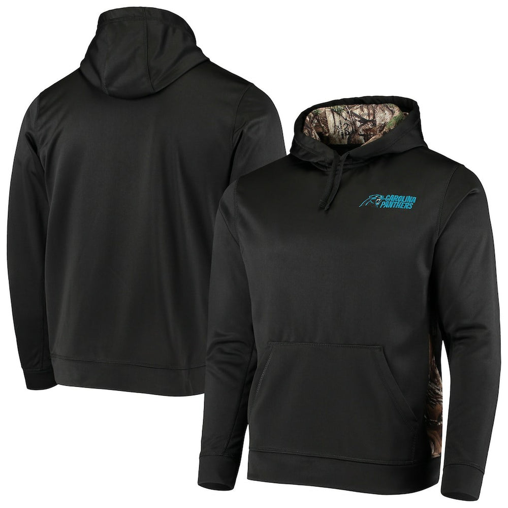 Carolina Panthers Dunbrooke Logo Ranger Pullover Hoodie Black/Realtree Camo - NFL