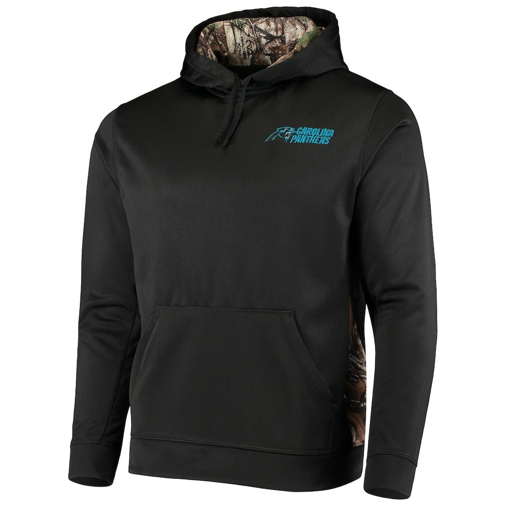 Carolina Panthers Dunbrooke Logo Ranger Pullover Hoodie Black/Realtree Camo - NFL