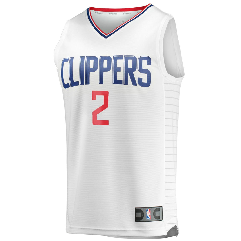 Fanatics - Kawhi Leonard LA Clippers Youth 2020/21 Fast Break Player Jersey - White - Association Edition