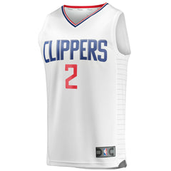 Fanatics - Kawhi Leonard LA Clippers Youth 2020/21 Fast Break Player Jersey - White - Association Edition