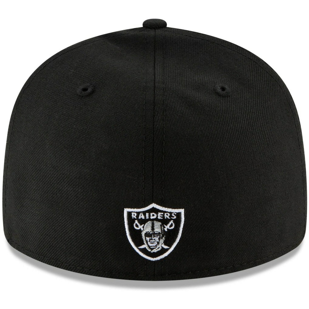 Las Vegas Raiders New Era Omaha Script Low Profile 59FIFTY Fitted Hat Black - NFL