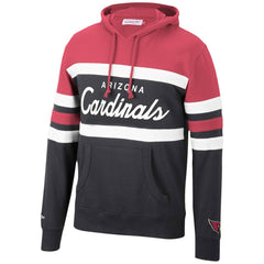 Arizona Cardinals Head Coach Pullover Hoodie Cardinal/Black - Mitchell & Ness