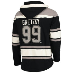 Wayne Gretzky Los Angeles Kings - '47 Retired Player Name & Number Lacer Pullover Hoodie Black