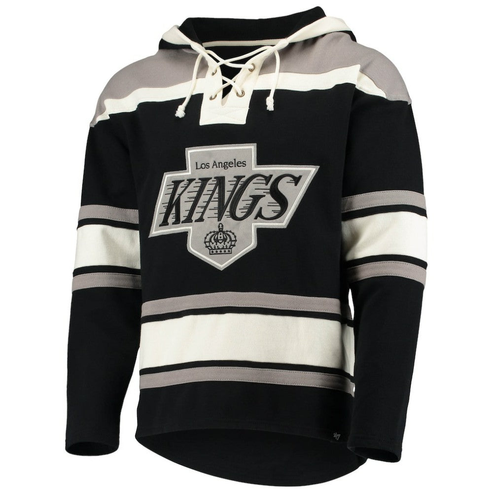 Luc Robitaille Los Angeles Kings - '47 Retired Player Name & Number Lacer Pullover Hoodie Black