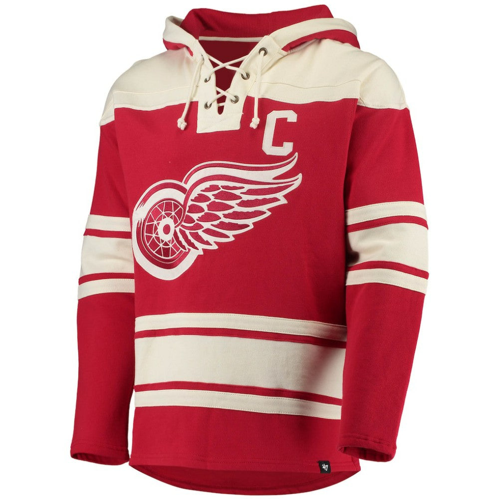 Gordie Howe Detroit Red Wings - '47 Retired Player Name & Number Lacer Pullover Hoodie Red