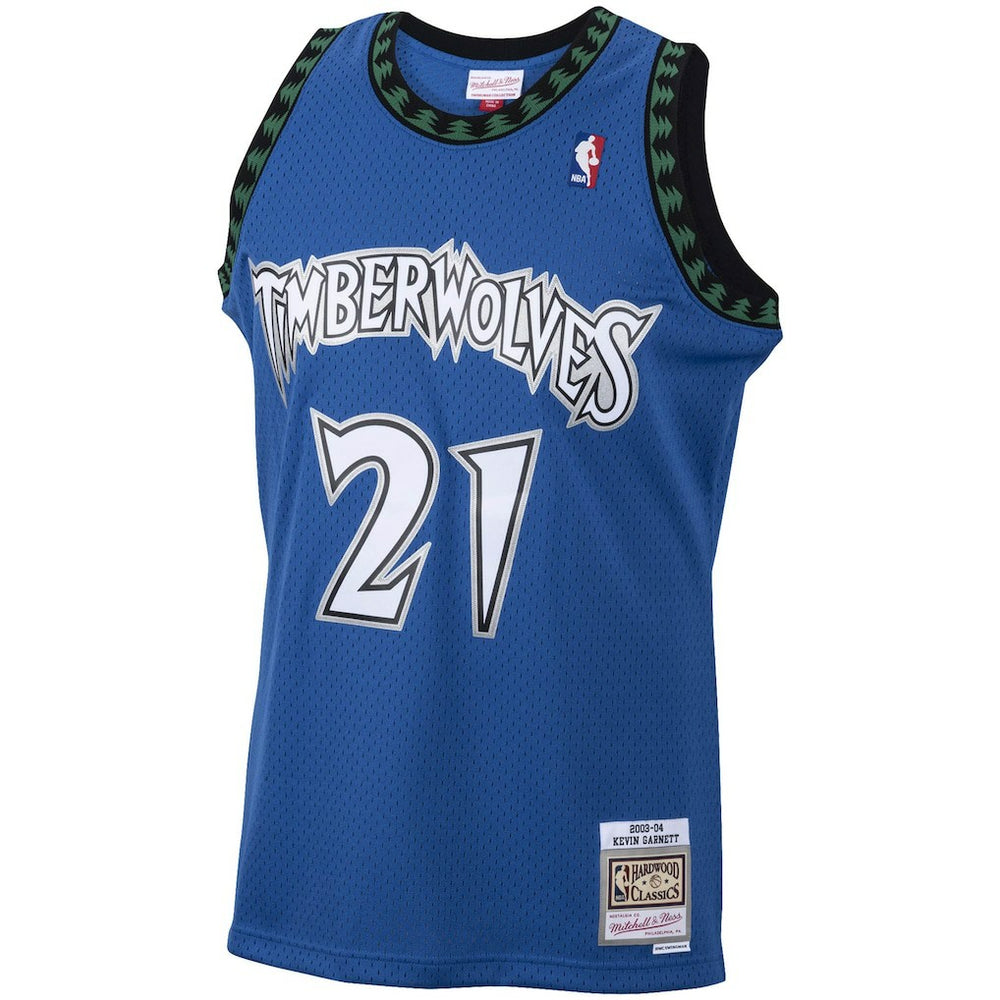 Mitchell & Ness - Kevin Garnett Minnesota Timberwolves 2003/04 Hardwood Classics Swingman Jersey - Blue