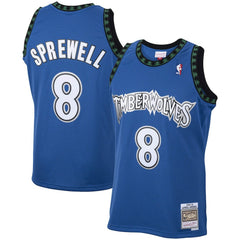 Mitchell & Ness - Latrell Sprewell Minnesota Timberwolves 2003/04 Hardwood Classics Swingman Jersey - Blue