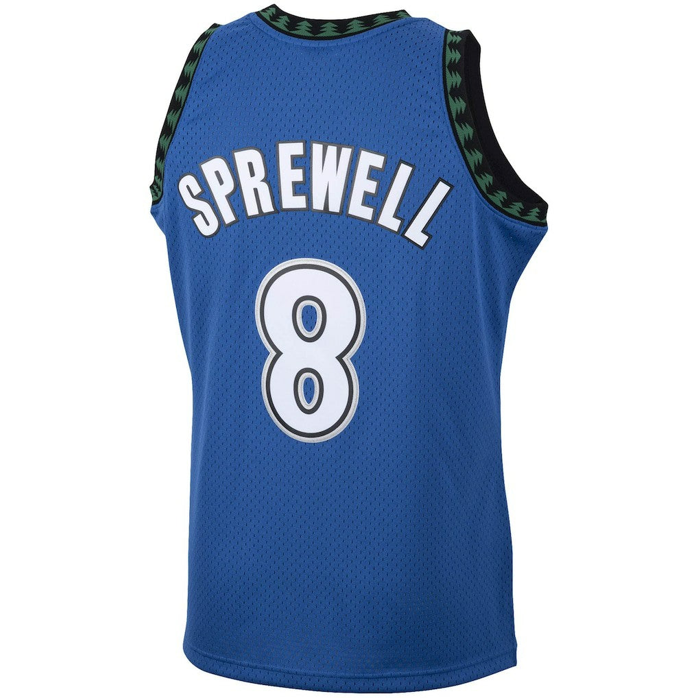 Mitchell & Ness - Latrell Sprewell Minnesota Timberwolves 2003/04 Hardwood Classics Swingman Jersey - Blue
