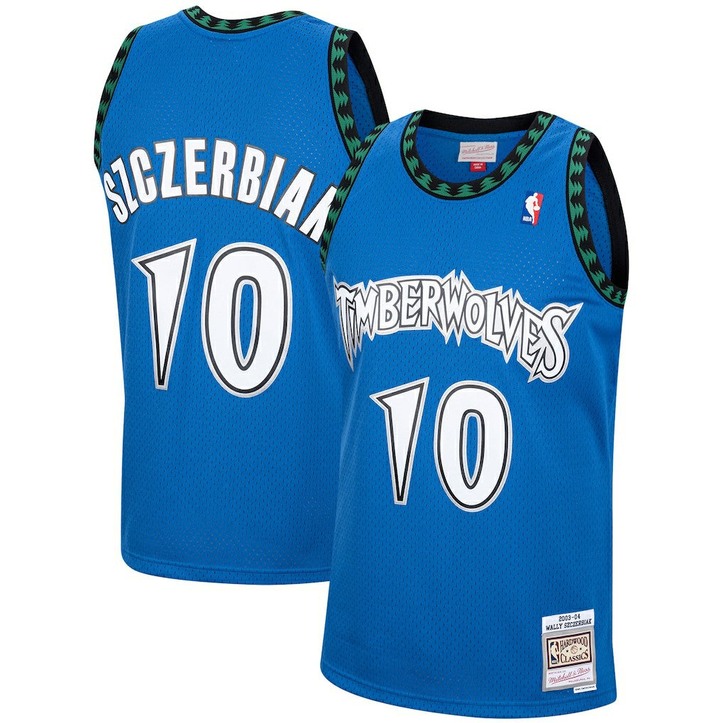Mitchell & Ness - Wally Szczerbiak Minnesota Timberwolves 2003/04 Hardwood Classics Swingman Jersey - Blue