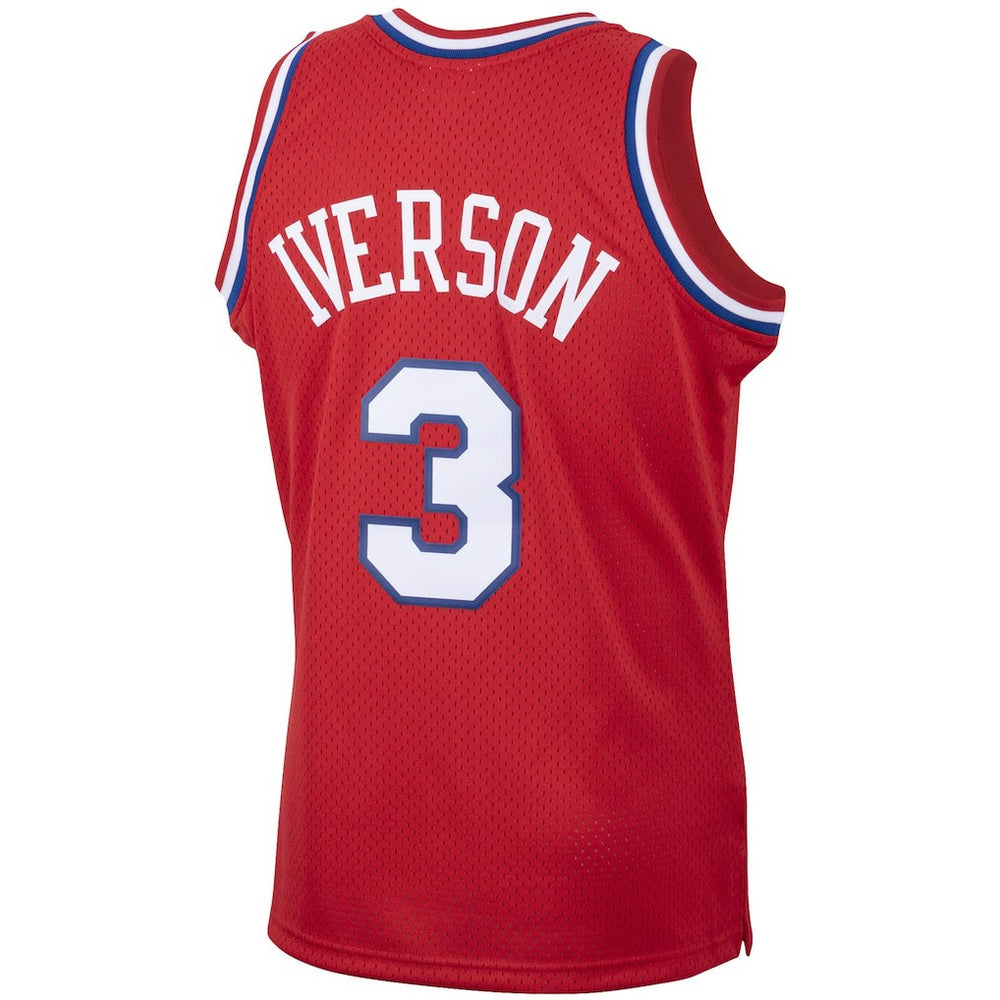 Mitchell & Ness - Allen Iverson Philadelphia 76ers 2002/03 Hardwood Classics Swingman Jersey - Red