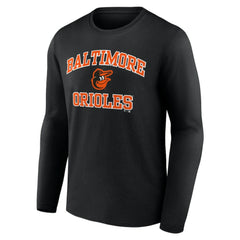Men's Black Baltimore Orioles Team Heart & Soul Long Sleeve T-Shirt discount