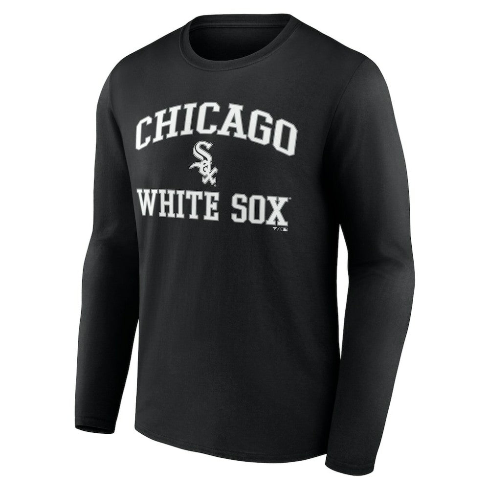 Men's Black Chicago White Sox Team Heart & Soul Long Sleeve T-Shirt Near Me