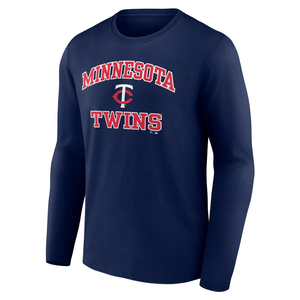 Men's Navy Minnesota Twins Team Heart & Soul Long Sleeve T-Shirt for sale