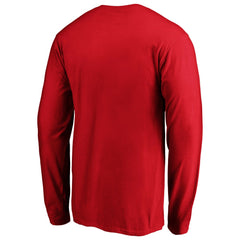 Men's Red Philadelphia Phillies Team Heart & Soul Long Sleeve T-Shirt Clearance
