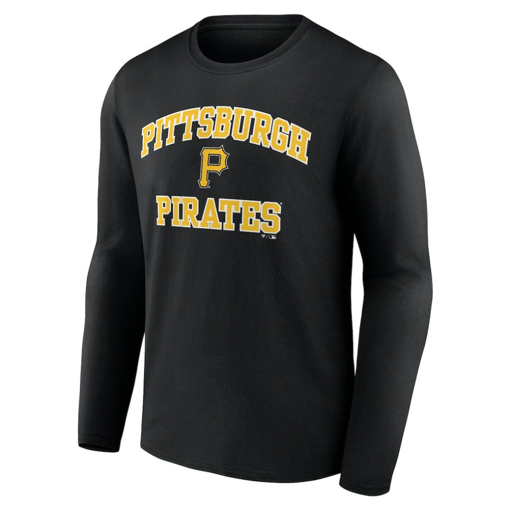 Men's Black Pittsburgh Pirates Team Heart & Soul Long Sleeve T-Shirt Near Me