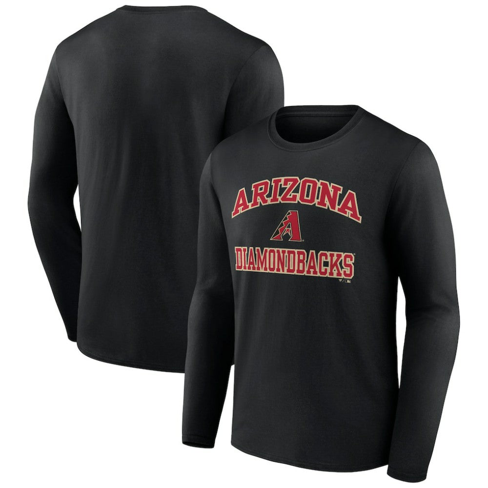Men's Black Arizona Diamondbacks Team Heart & Soul Long Sleeve T-Shirt On Sale