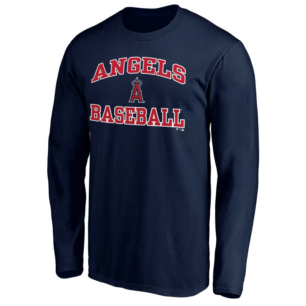 Men's Navy Los Angeles Angels Team Heart & Soul Long Sleeve T-Shirt Online
