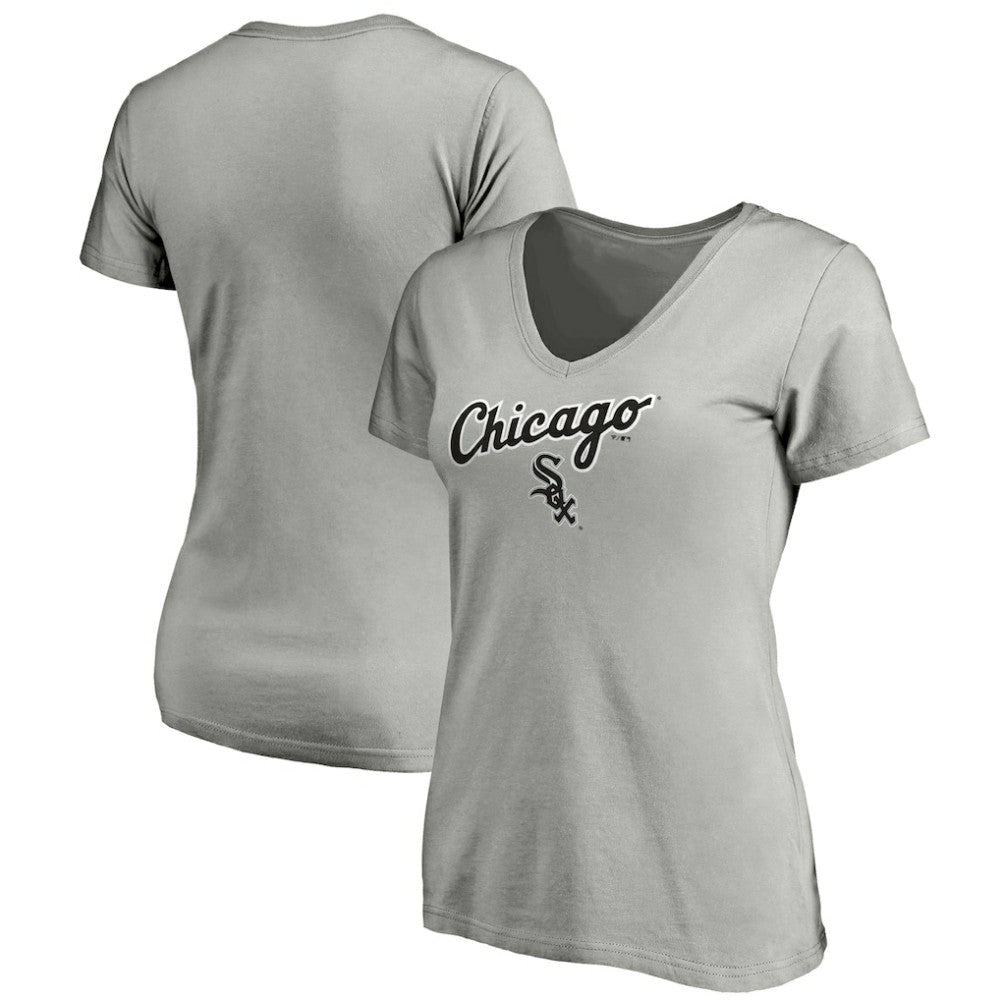 Chicago White Sox Fanatics Women's Team Logo Lockup V-Neck T-Shirt Online