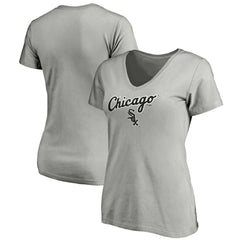 Chicago White Sox Fanatics Women's Team Logo Lockup V-Neck T-Shirt Online