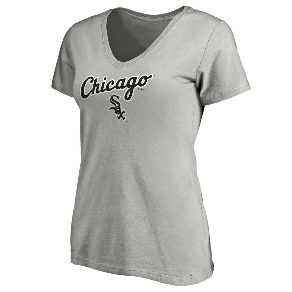 Chicago White Sox Fanatics Women's Team Logo Lockup V-Neck T-Shirt Online