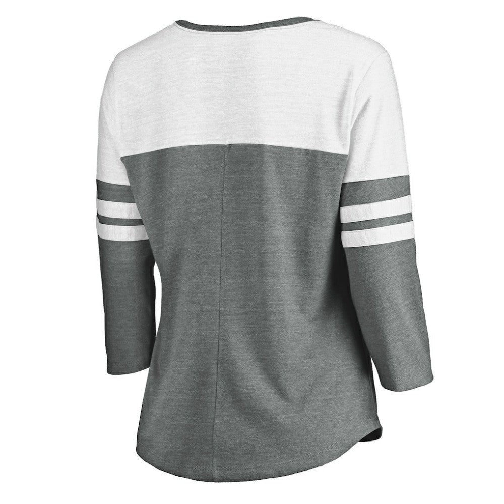 San Diego Padres Fanatics Women's Official Wordmark 3/4 Sleeve V-Neck T-Shirt Sale