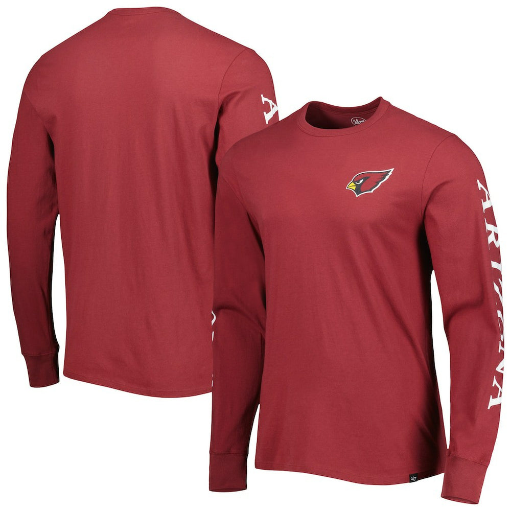 Arizona Cardinals '47 Triple Threat Franklin Long Sleeve T-Shirt Cardinal - 47 brand