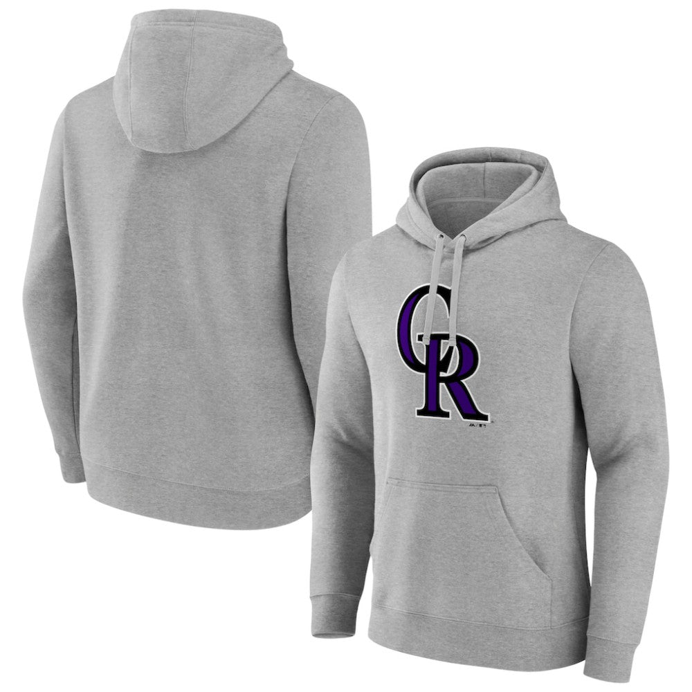 Colorado Rockies Official Logo Fitted Pullover Hoodie On Sale