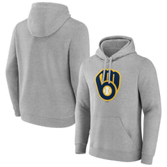 Milwaukee Brewers Official Logo Fitted Pullover Hoodie Online