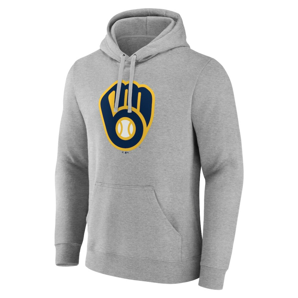 Milwaukee Brewers Official Logo Fitted Pullover Hoodie Online