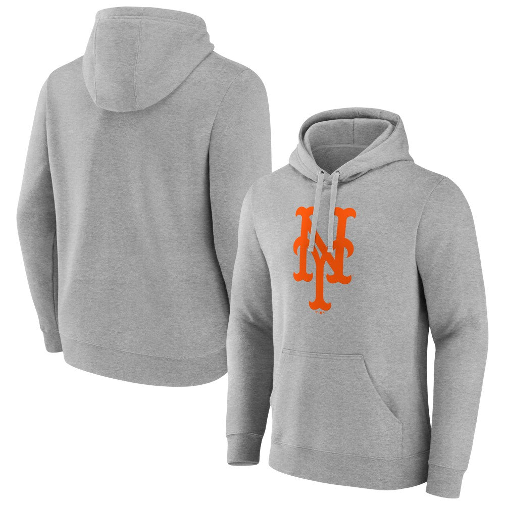 New York Mets Official Logo Fitted Pullover Hoodie Clearance